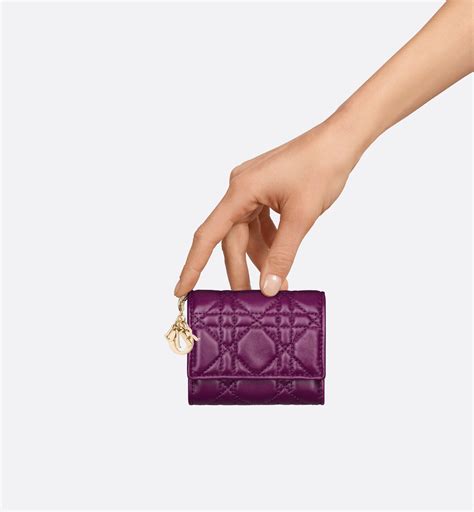 lady dior mulberry|Lady Dior Lotus Wallet Mulberry Cannage Lambskin.